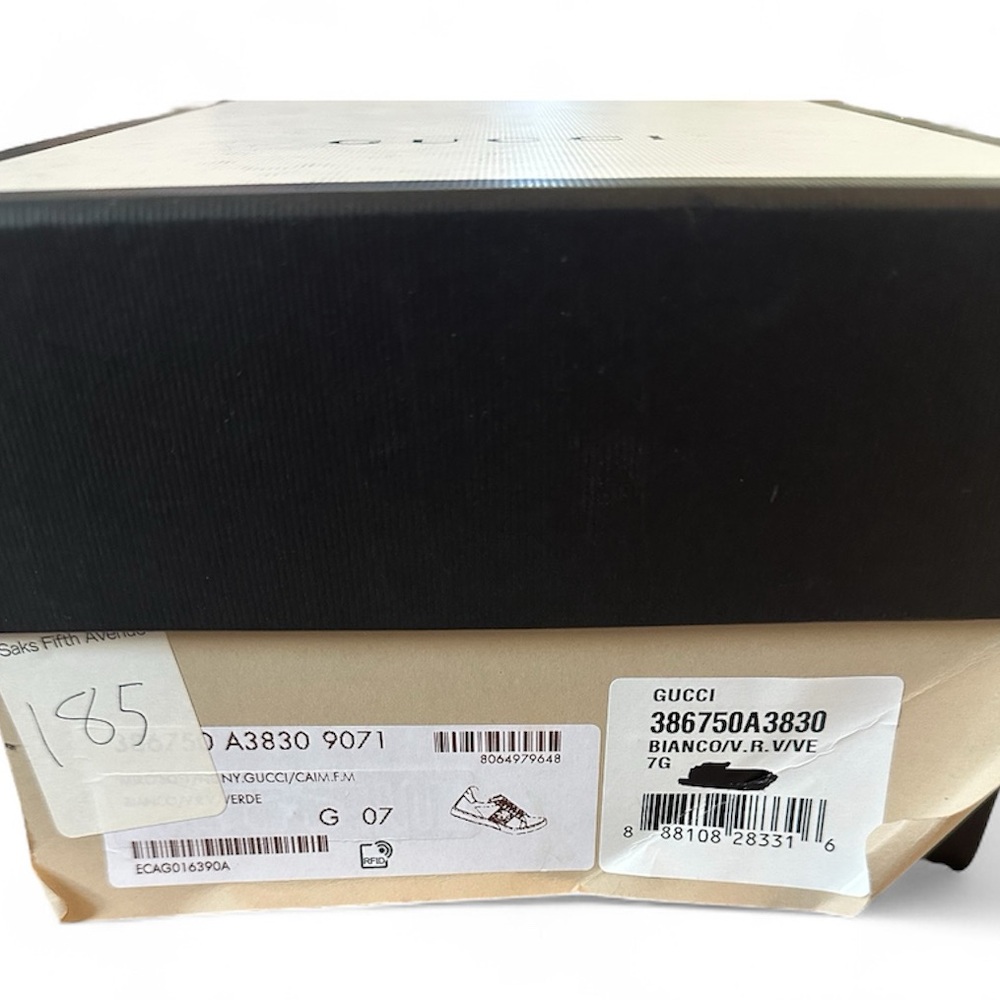 Gucci Ace Sneakers for Men White with Green and Red Stripes - Picture 15 of 15